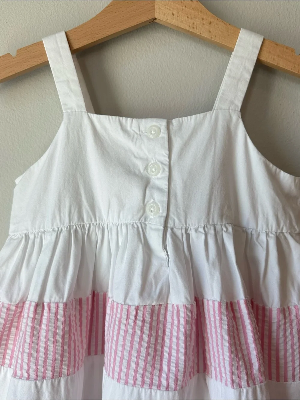 Gymboree Classic Seersucker Tiered Dress Girls Size 3T